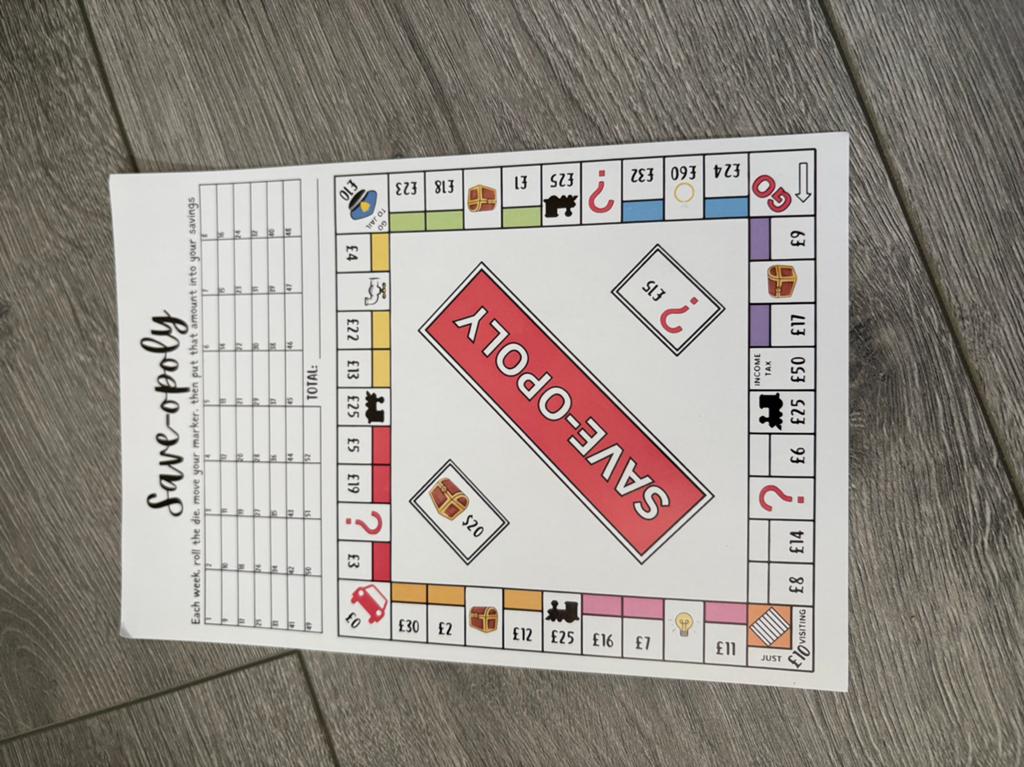 Save-opoly cash stuffing spel, Ophalen of Verzenden