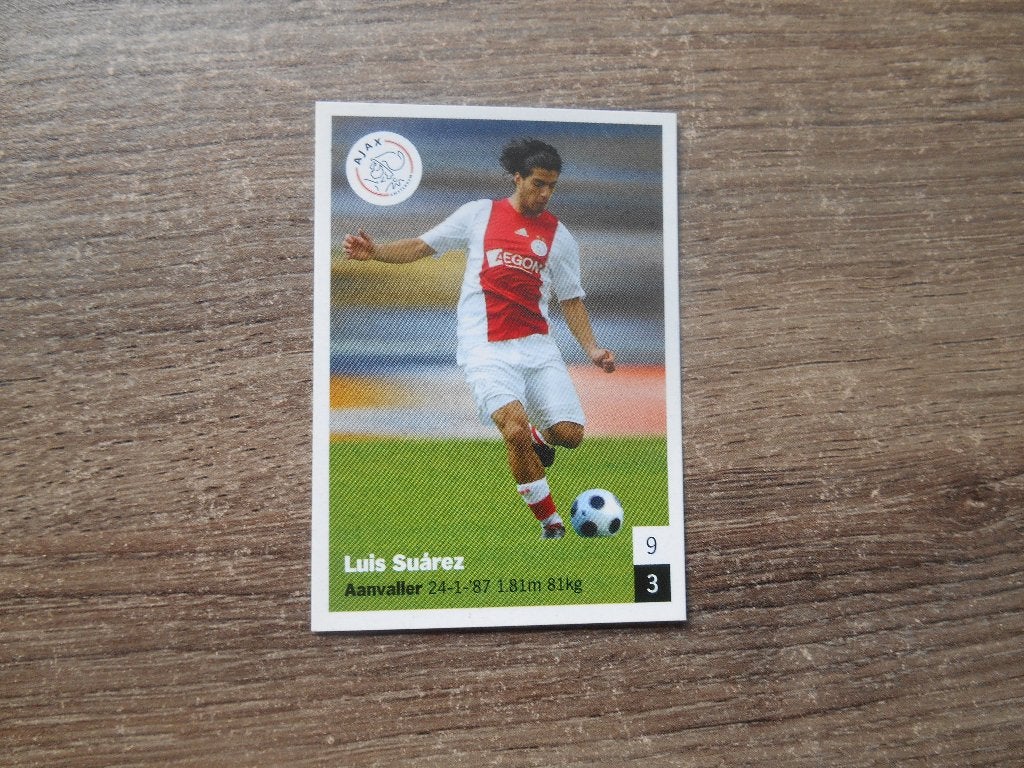 Luis Suarez Panini like AH uitgave Voetbalplaatje, Ophalen of Verzenden, Nieuw, Ajax, Poster, Plaatje of Sticker