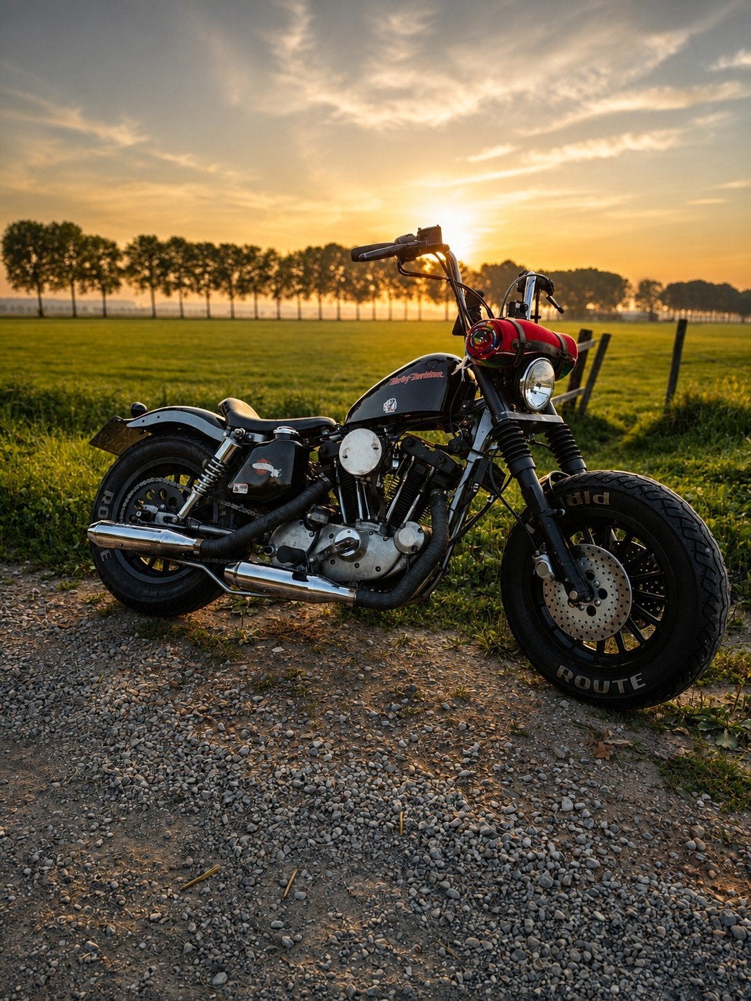 🔥 IN PRIJS VERLAAGD!! - '76 Custom Harley Davidson Ironhead, Motoren, Particulier, Chopper