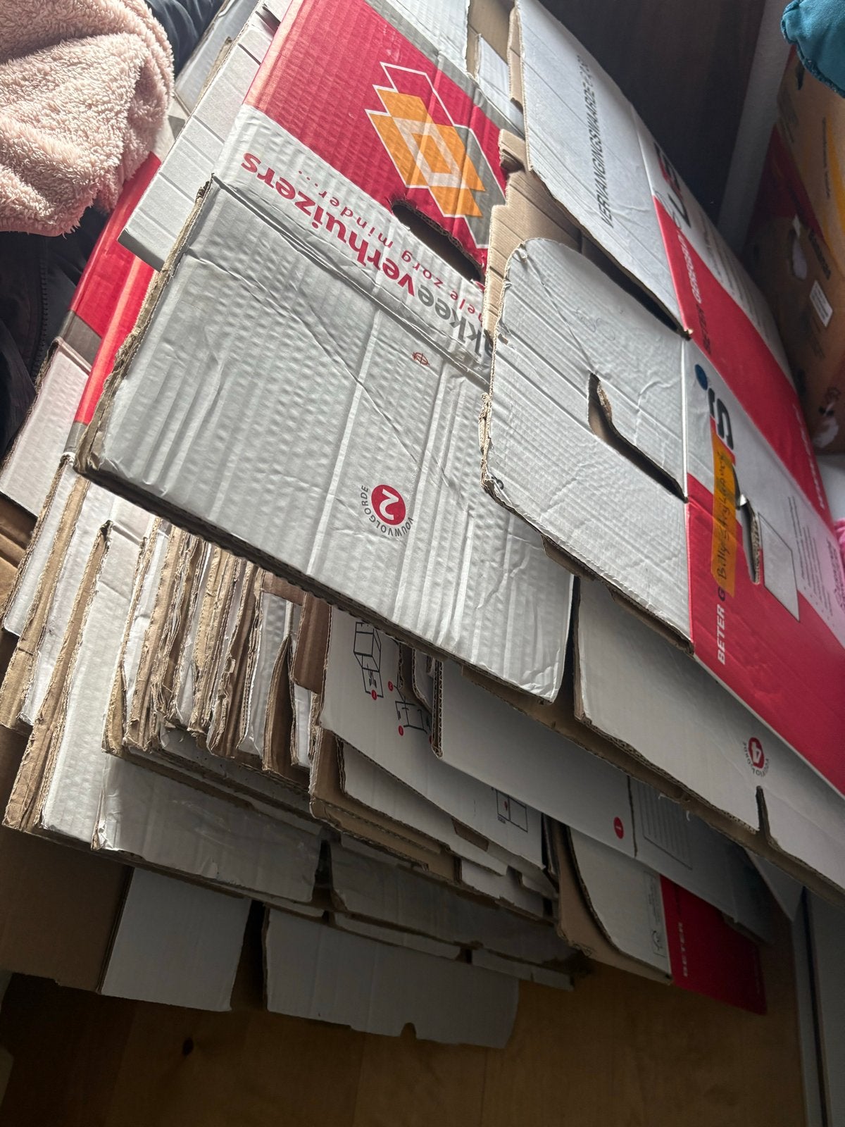 25 gebruikte verhuisdozen, Doe-het-zelf en Verbouw, Kratten en Dozen, Ophalen, 40 tot 60 cm, Opvouwbaar, 50 tot 75 cm