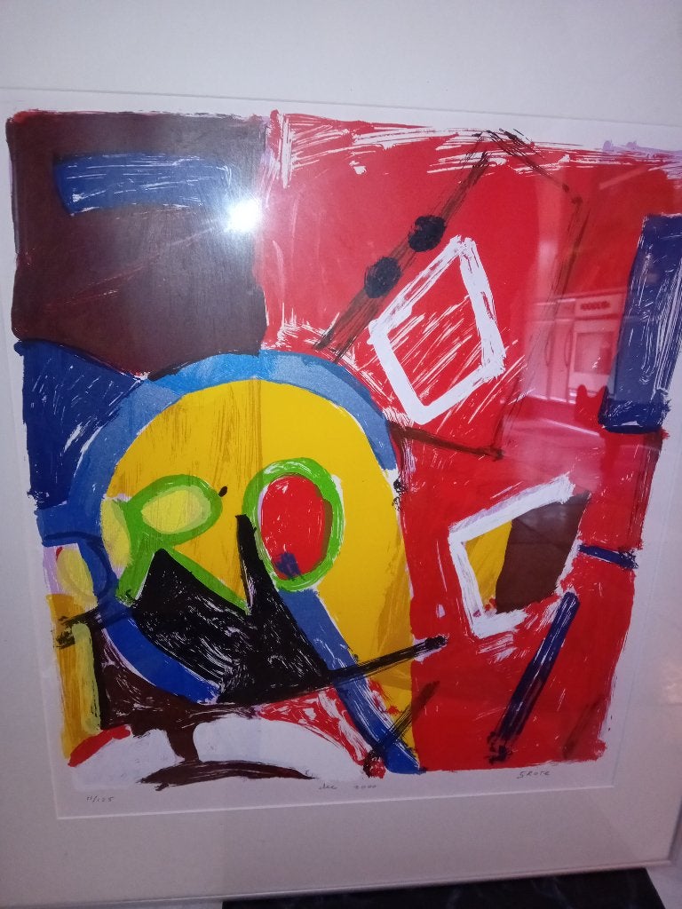 Lithografie, Antiek en Kunst, Gelimiteerde oplage, Lithografie, Abstract, Ophalen