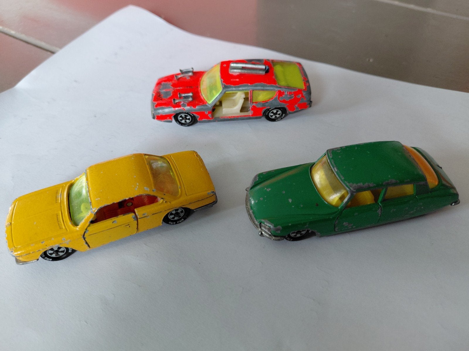 3 x Vintage Siku modelauto's - bespeelde staat, Ophalen of Verzenden, Gebruikt