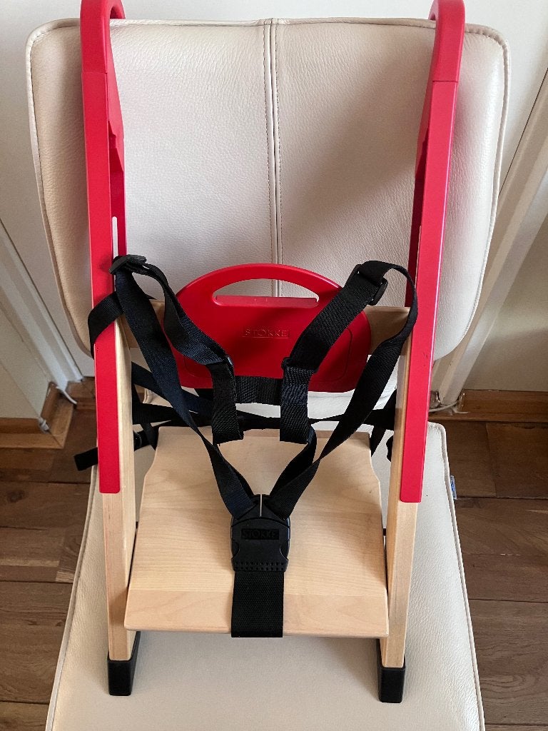 Stokke handy sitt red, Ophalen of Verzenden, Zo goed als nieuw, Meegroeistoel