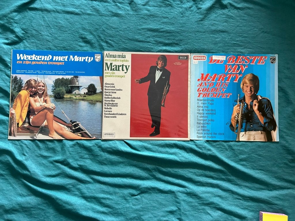 3 LP's Marty (ook per stuk te koop), LP, Gebruikt, Ophalen of Verzenden, 12 inch