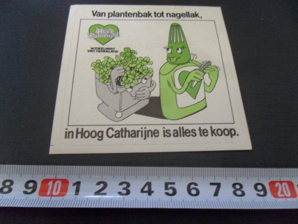 sticker Utrecht in Hoog Catharijne is alles te koop, Ophalen, Zo goed als nieuw