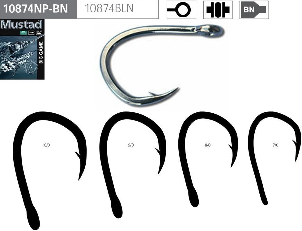 Mustad Big Game Hooks 10874NP-BN - 10884NP-BN Made in Norway, Ophalen of Verzenden, Nieuw, Haak