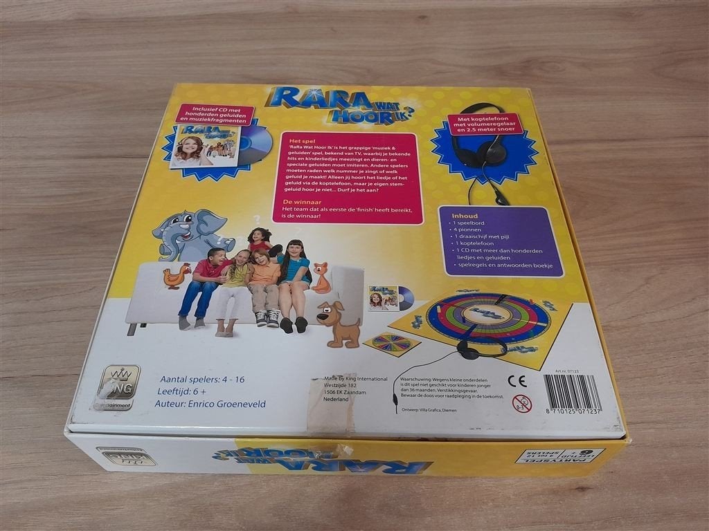 Rara wat hoor ik - s5540, Hobby en Vrije tijd, Gezelschapsspellen | Bordspellen, Verzenden, Zo goed als nieuw