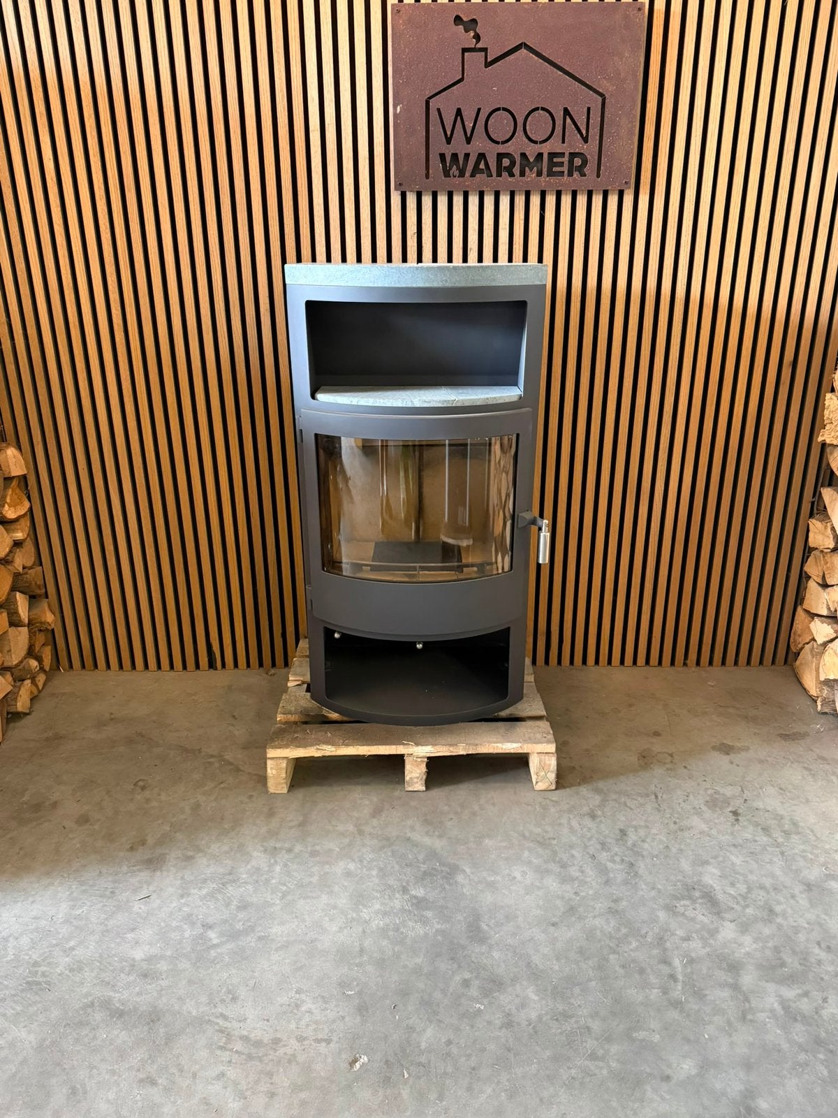 26073 Speksteenkachel Gkt 8kw, Ophalen, Info@woonwarmer.nl, Gebruikt, Houtkachel