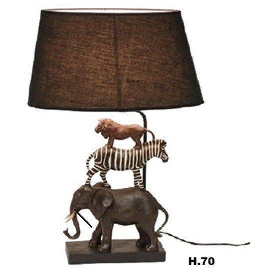 Schemerlamp Safari Nieuw, Bruin, Verzenden, Nieuw, Schemerlamp