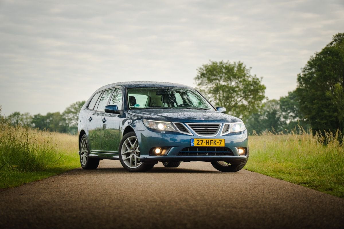 Saab 9-3 1.8 T Sport Estate 2008 Blauw, 1998 cc, Stof, Zwart, 4 cilinders