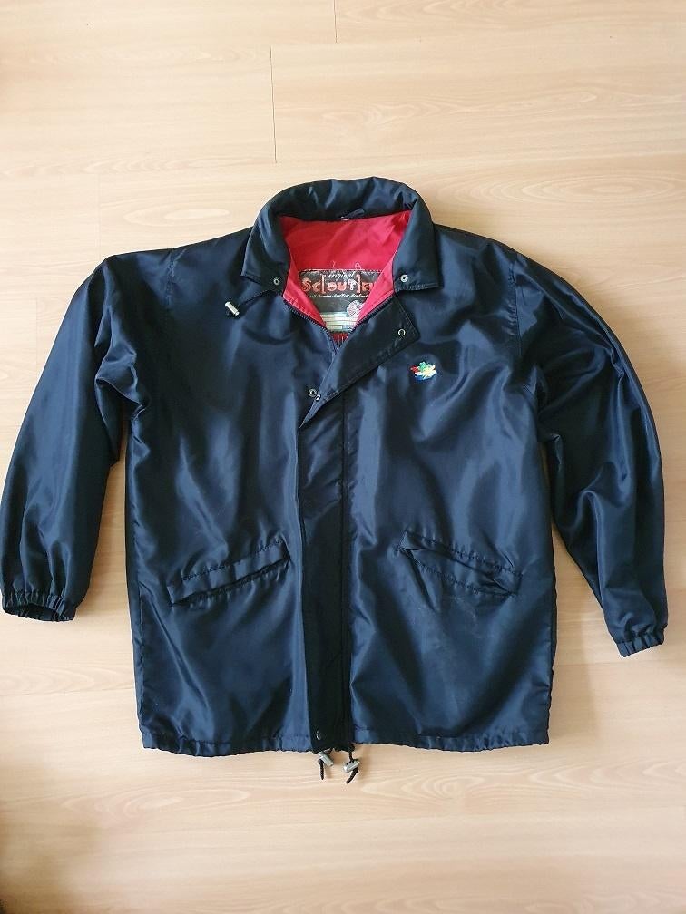 outdoor jas met capuchon, Ophalen of Verzenden, Gedragen, Maat 42/44 (L), Blauw