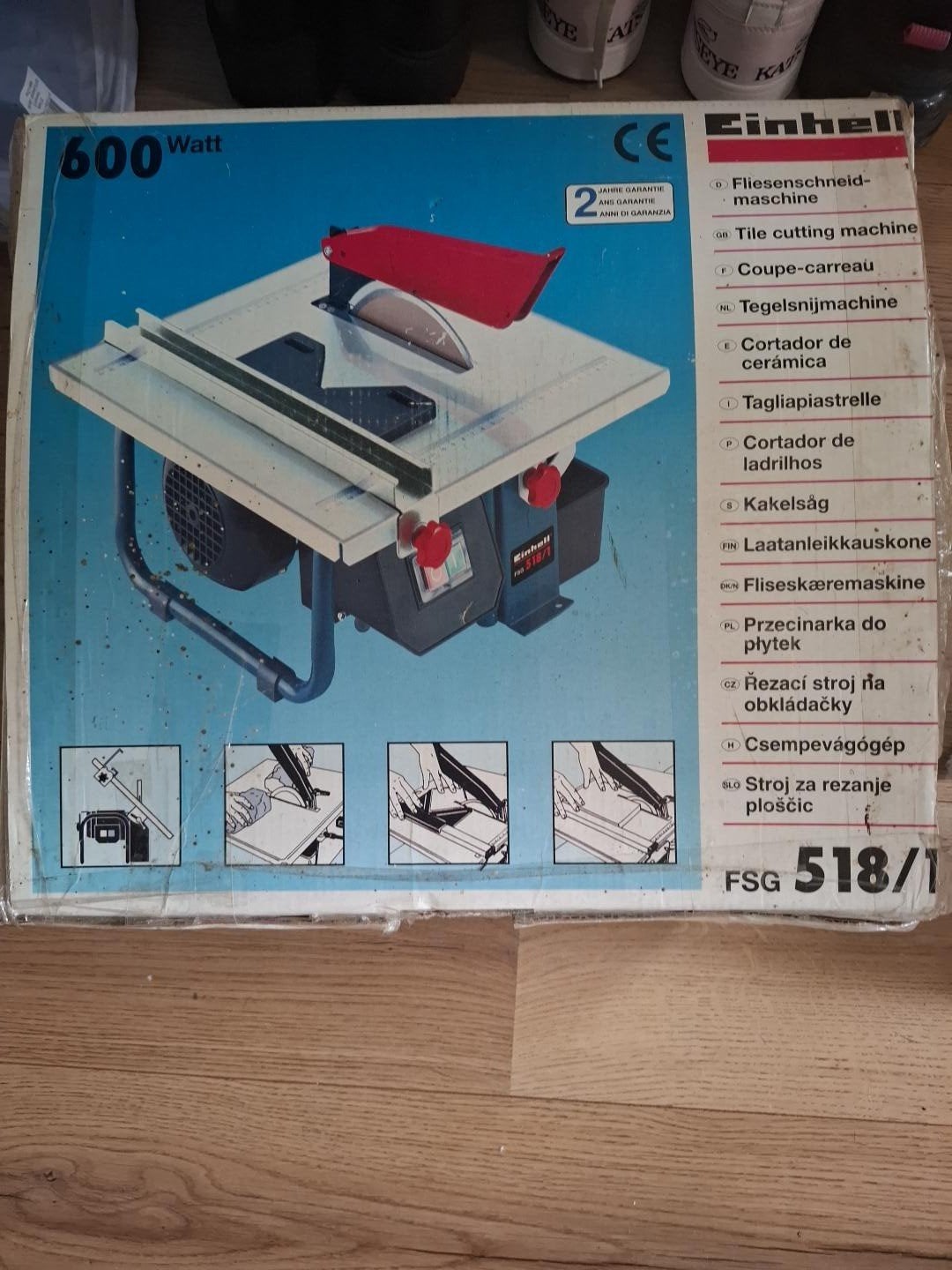 Einhell FSG 518/1 Tegelsnijmachine - 600 Watt, Ophalen, Gebruikt