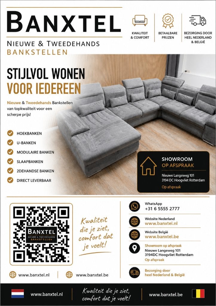 Betaalbare Refurbished Hoekbanken !!!, Huis en Inrichting, Banken | Bankstellen, Info@banxtel.nl, 3194DC, Hoekbank, Ophalen of Verzenden