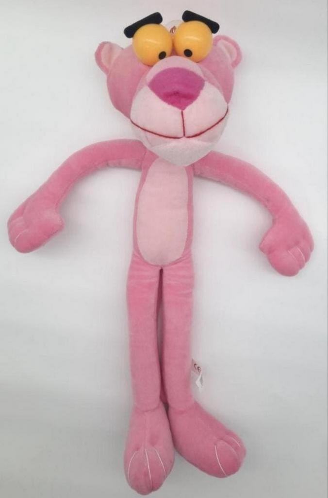 Pink Panther knuffel met zuignap ca. 43cm lang, Ophalen of Verzenden, Overige figuren, Zo goed als nieuw, Beeldje of Figuurtje