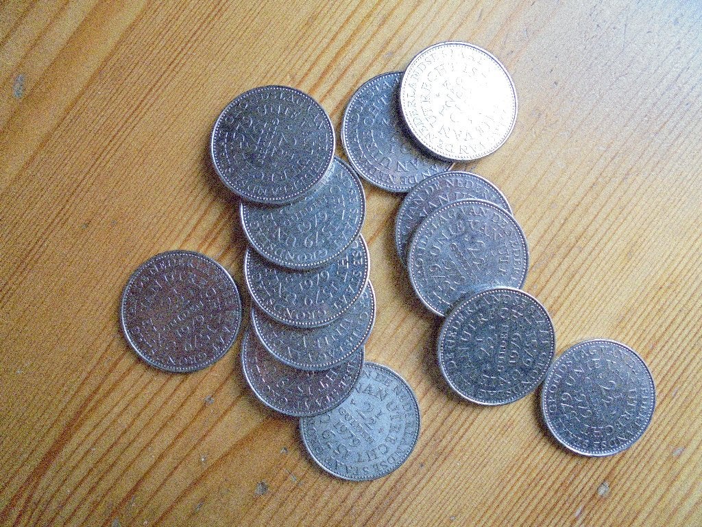 rijksdaalder, Ophalen of Verzenden, Koningin Beatrix, 2½ gulden, Losse munt