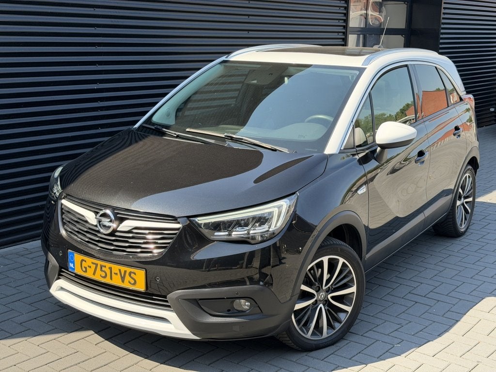 Opel Crossland X 1.2 T Innovation| AUTOMAAT| PANO| CLIMA| 36, Automaat, Gebruikt, Euro 6, Zwart