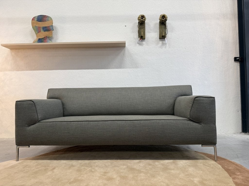 Nieuw Design on Stock Bloq bank 2,5 zits pencil groen grijs, Gompenstraat 15, 75 tot 100 cm, Ophalen of Verzenden, Rechte bank