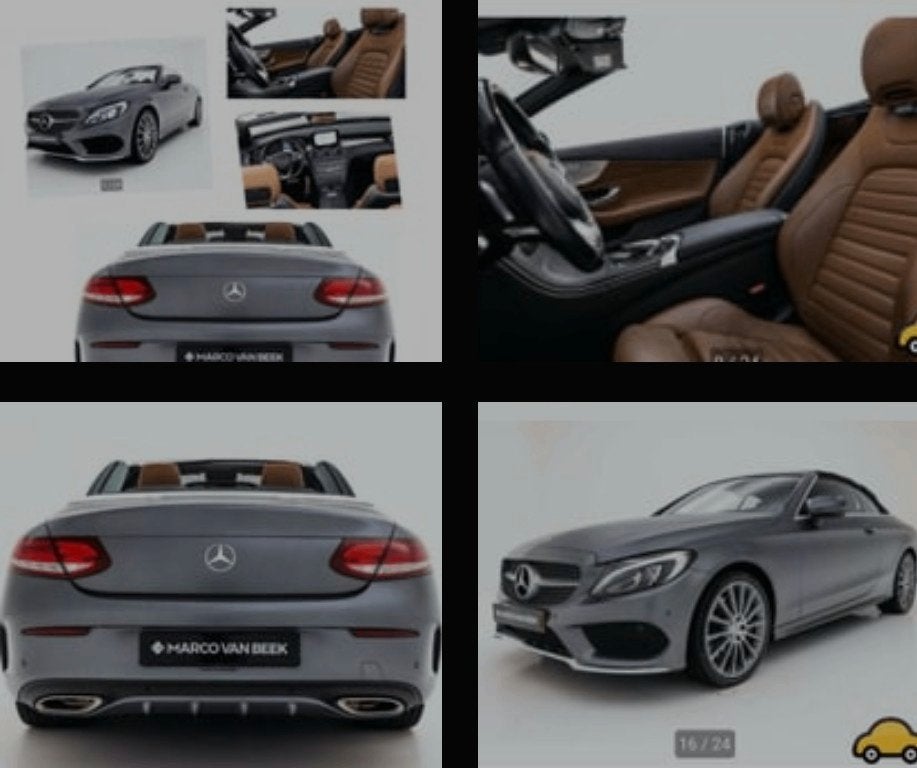 Mercedes-Benz C-Klasse C250 211pk 9G-TRONIC 2017Grijs cabrio, Auto's, Mercedes-Benz, Automaat, 1800 kg, Euro 6, 4 cilinders