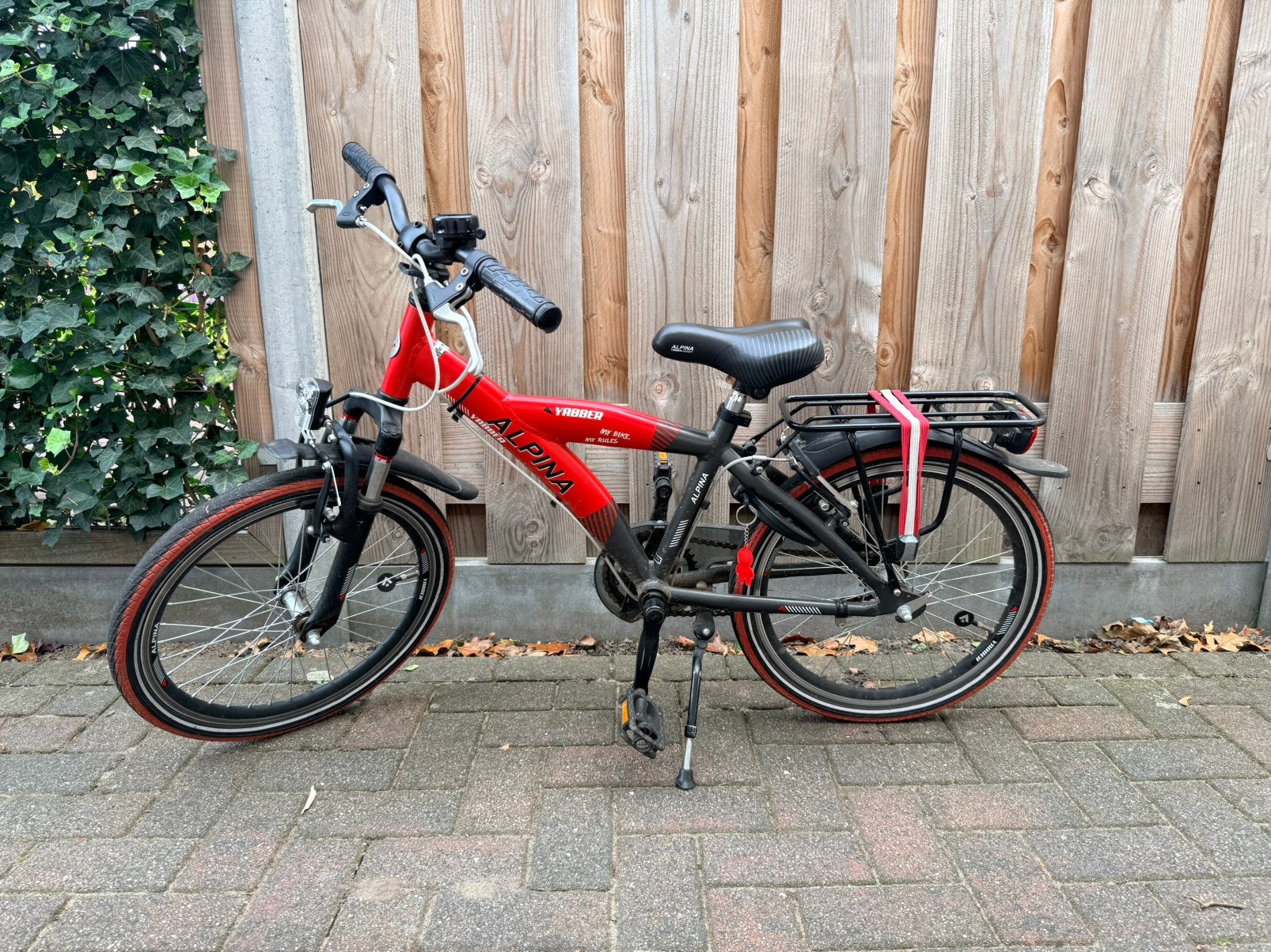 Jongensfiets, gebruikt, 20 inch, Ophalen, Terugtraprem, Gebruikt, Handrem