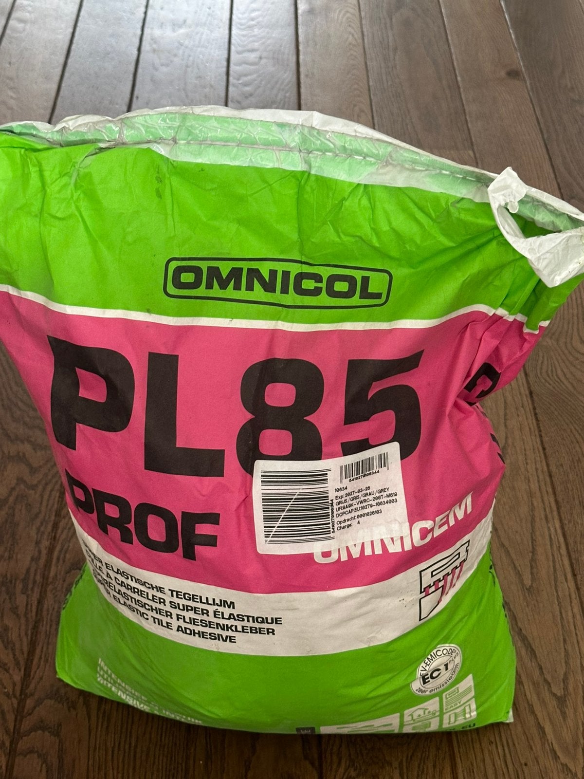 Tegellijm Omnicol 25 kg, Doe-het-zelf en Verbouw, Tegels, Ophalen, Overige materialen, Overige typen, Nieuw