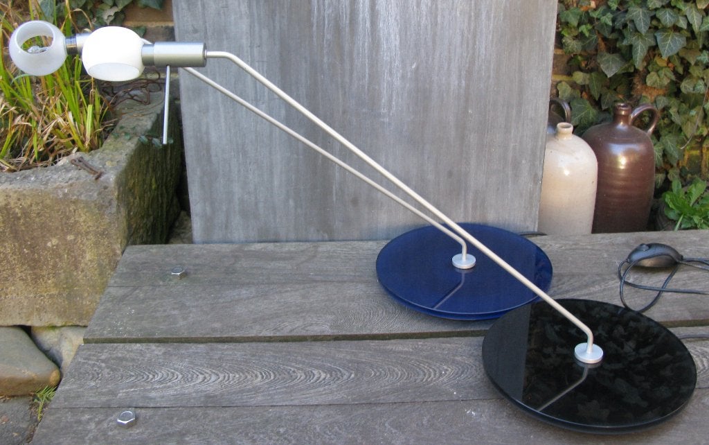 FONTANA ARTE "VEGA" TAFELLAMP MICHELE DE LUCCHI, Verstelbaar, Ophalen of Verzenden, Metaal, 43 cm