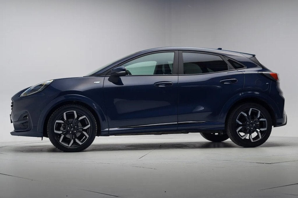 Ford Puma 1.0 EcoBoost Hybrid 155pk ST-Line X [ Apple / Andr, Auto's, Blauw, Bedrijf, 3 cilinders, 1100 kg