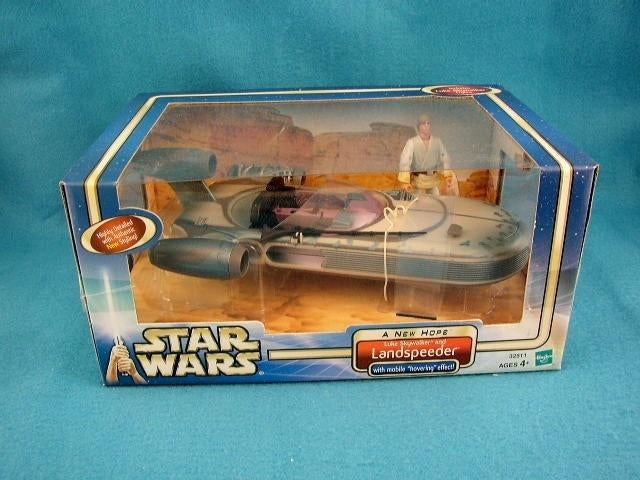 Star Wars Saga Luke Skywalker & Landspeeder MIMB, Ophalen of Verzenden, Nieuw, Overige typen