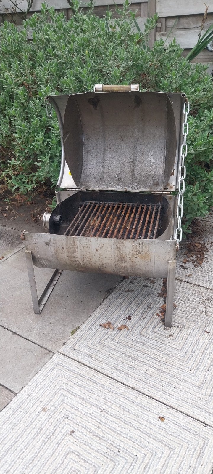 Biervat bbq, Ophalen