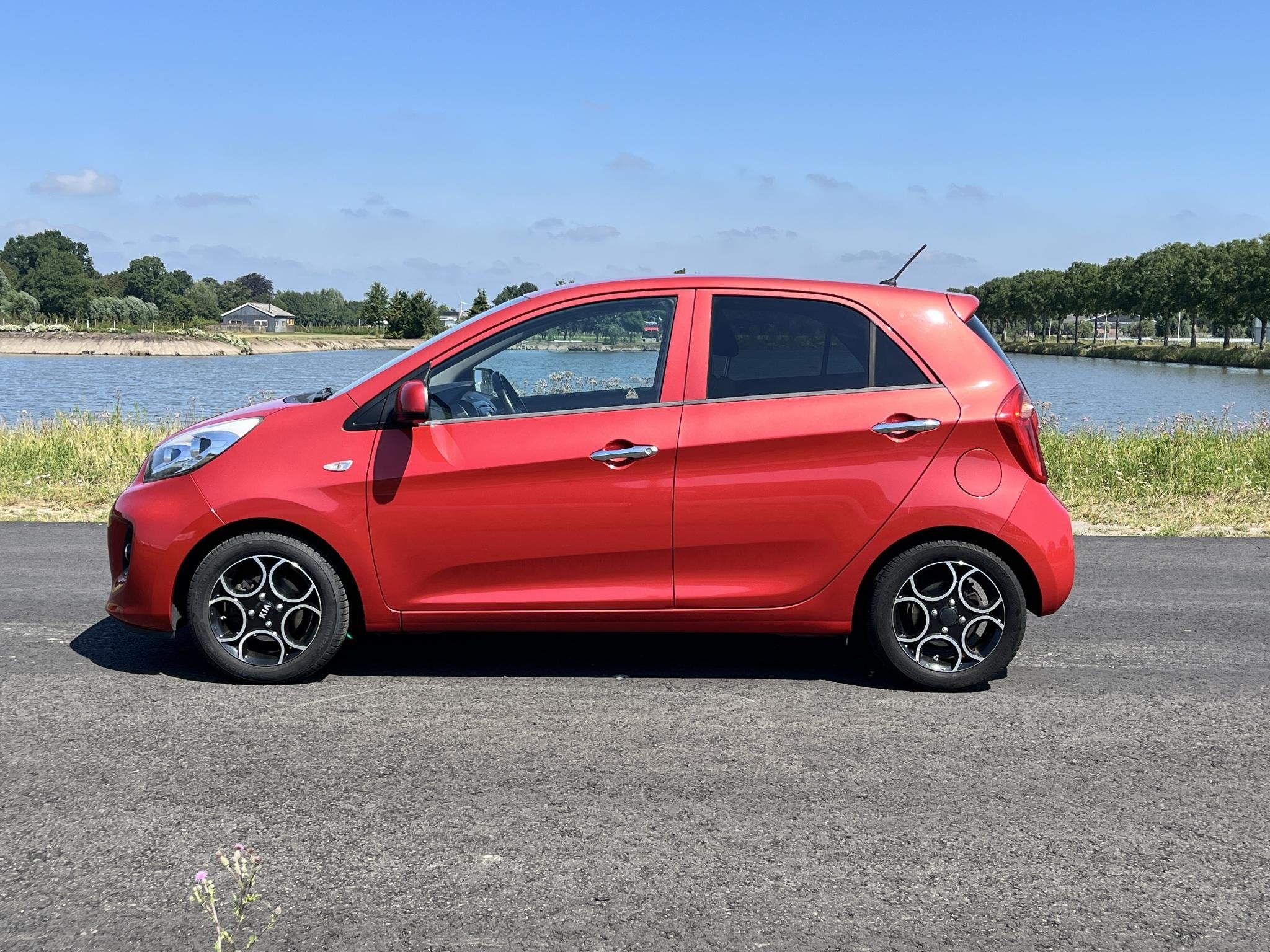 Kia Picanto 1.0 CVVT First Edition Clima, cruise dealer onde, Voorwielaandrijving, Euro 5, Stof, Gebruikt
