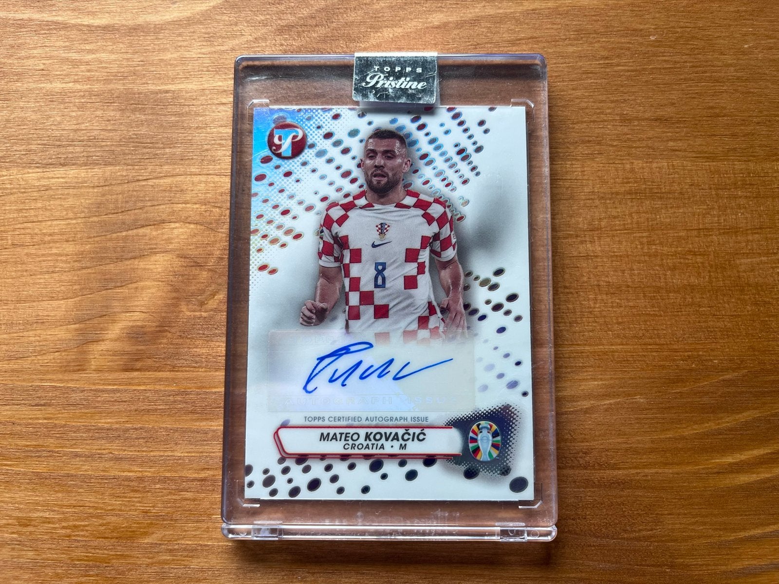 Mateo Kovacic Topps Pristine Autograph Kaart, Ophalen of Verzenden, Zo goed als nieuw, Buitenlandse clubs, Spelerskaart