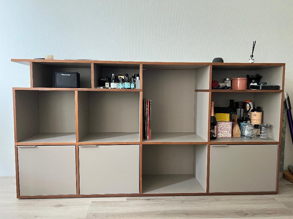 Tylko Shelf/Sideboard, Grey, Walnut Veneer, 200x102x40 cm, Huis en Inrichting, Ophalen, 50 tot 100 cm, Zo goed als nieuw, Minder dan 100 cm
