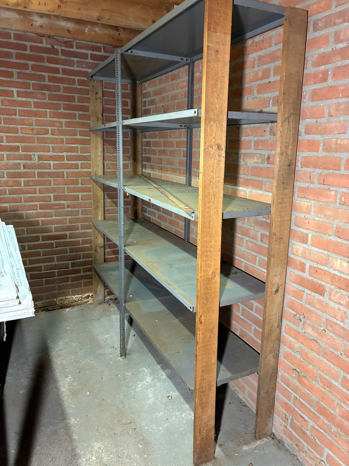 Stevige stellingkast  (197h x 188b cm), Huis en Inrichting, Ophalen, Gebruikt