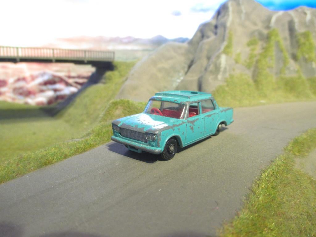 1/64 Fiat 1500 - Matchbox Lesney nr.56B 1965-67 #1, Hobby en Vrije tijd, Ophalen of Verzenden, Gebruikt, Auto