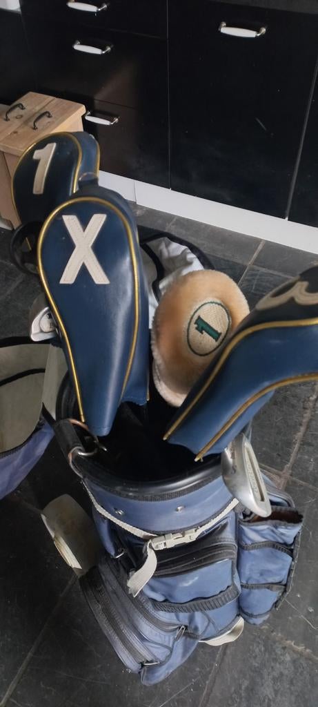 Golfkar met golfclub, Sport en Fitness, Golf, Ophalen