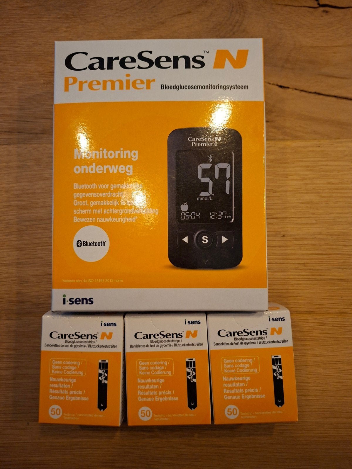 bloedglucose meter met test strps van Caresens, Diversen, Ophalen of Verzenden, Nieuw