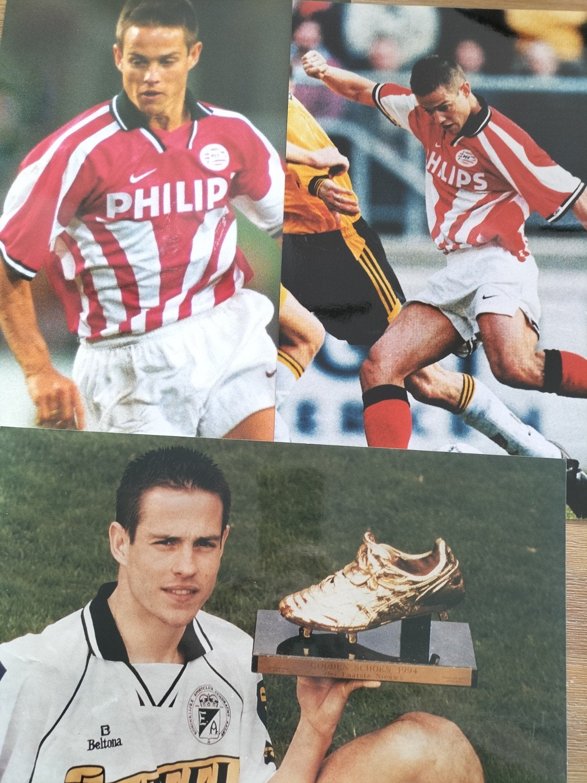 Grote foto's Gilles de Bilde PSV Belgie, Ophalen of Verzenden, Zo goed als nieuw, PSV, Poster, Plaatje of Sticker