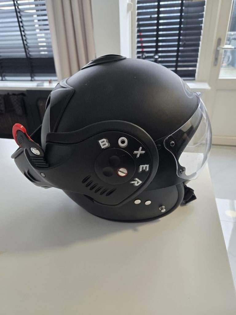 Roof Boxer V8 Full Black motorhelm - Maat L, Overige merken, M, Systeemhelm, Heren