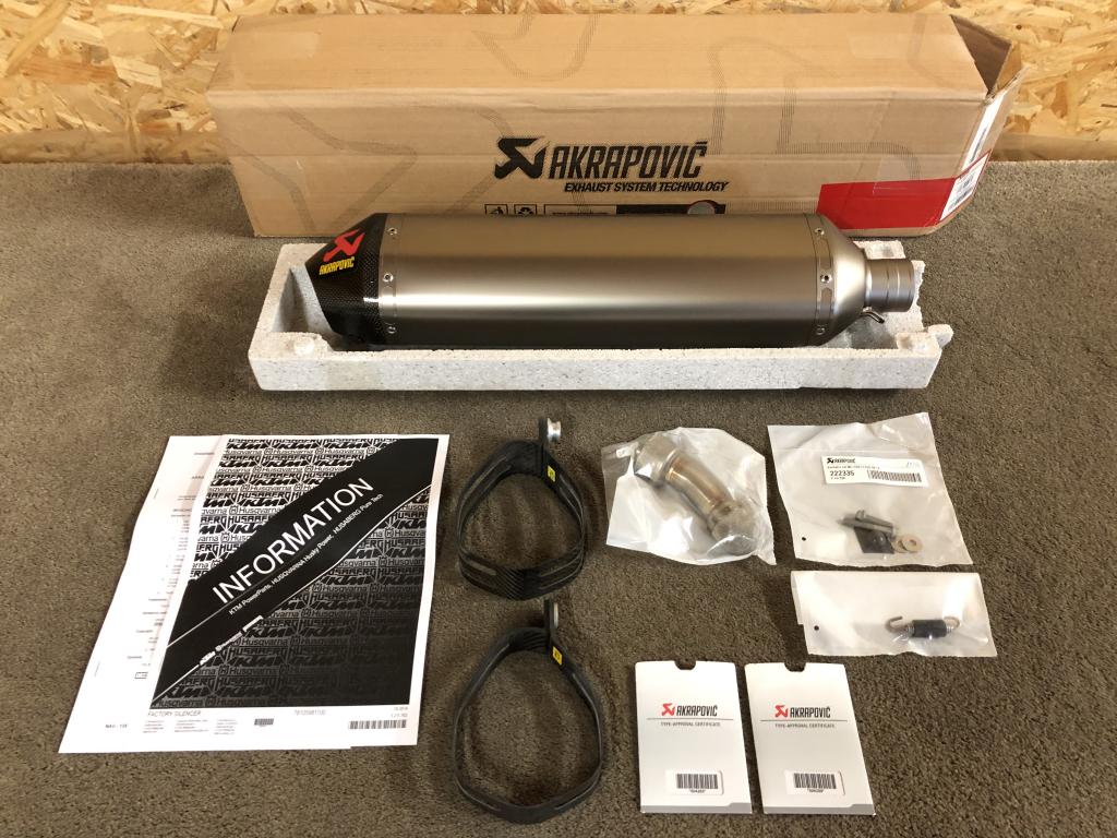 Akrapovic uitlaat demper KTM 250 350 450 500 EXC-F EXC SX-F, Motoren, Verzenden, KTM, Stallhofnerstraße 3, Betriebsgebiet Süd, Mattighofen, Oberösterreich, 5230, AT