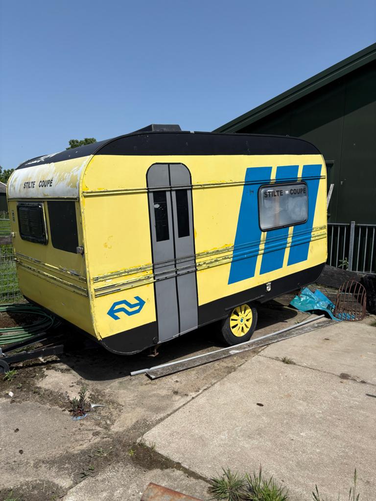 Unieke NS Stille Coupé Caravan, Caravans en Kamperen, Overige merken, Stapelbed, 750 - 1000 kg, Particulier