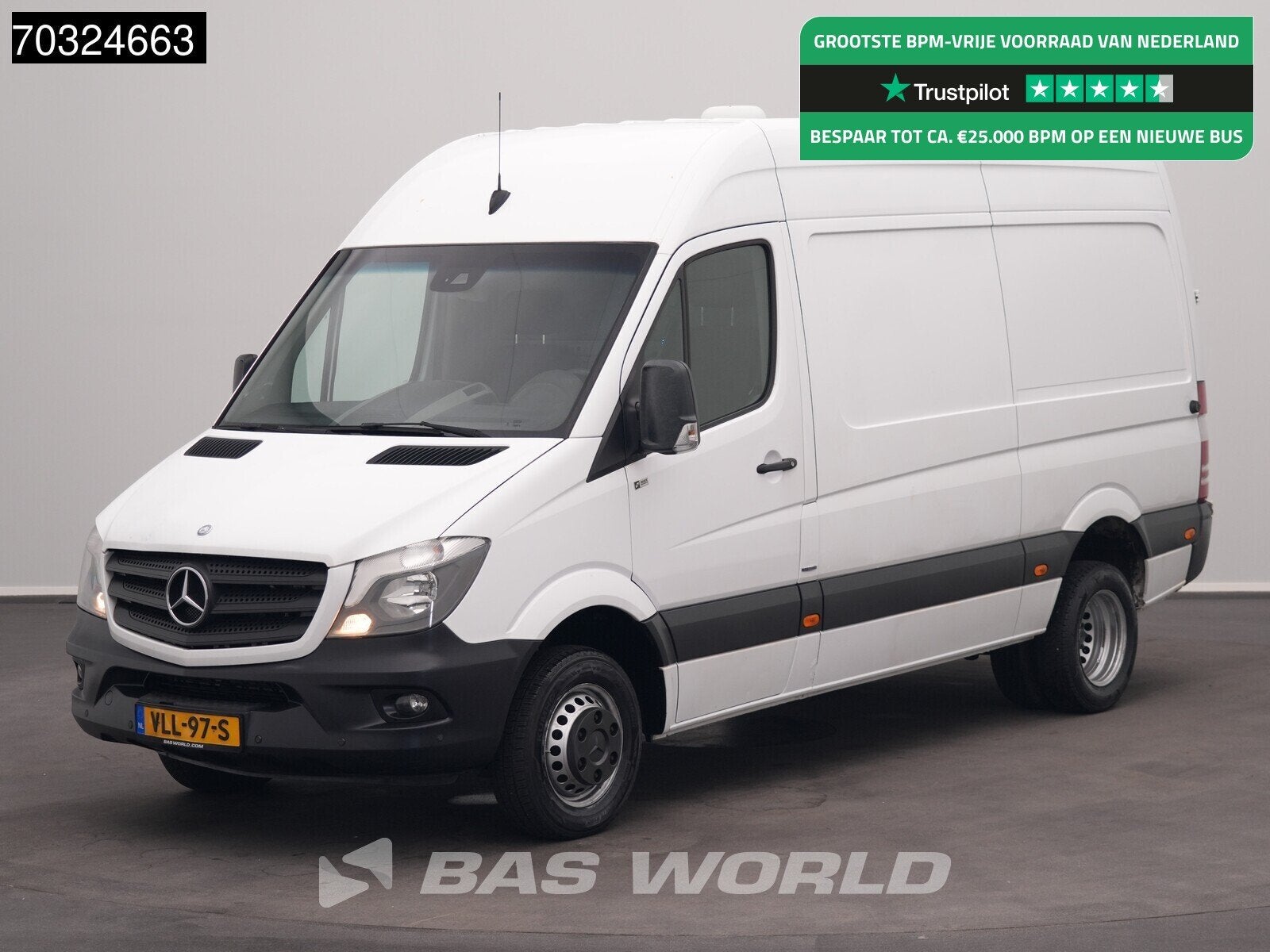 Mercedes Sprinter 516 CDI Automaat Dubbellucht L2H2 Trekhaak, Auto's, Automaat, Stof, Gebruikt, Euro 6