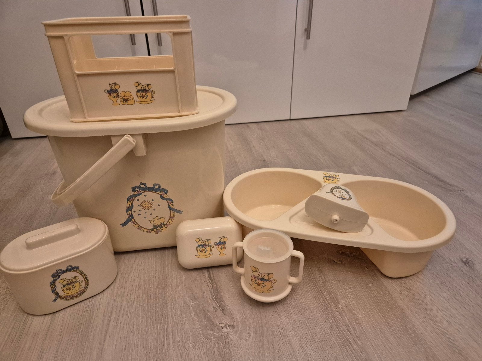 Baby bad spulletjes Vera de Muis, Kinderen en Baby's, Badjes en Verzorging, Ophalen, Luieremmer