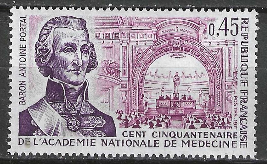 Frankrijk 1971 - Yvert 1699 - Baron Antoine Portal (PF), Verzenden, Postfris
