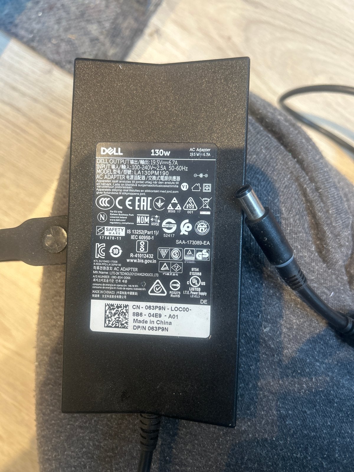 Dell 130W AC Adapter - Originele Oplader, Ophalen of Verzenden, Gebruikt
