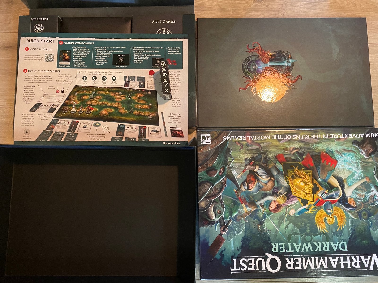 Darkwater complete game without miniatures, Hobby en Vrije tijd, Verzenden, Zo goed als nieuw, Warhammer, Boek of Catalogus