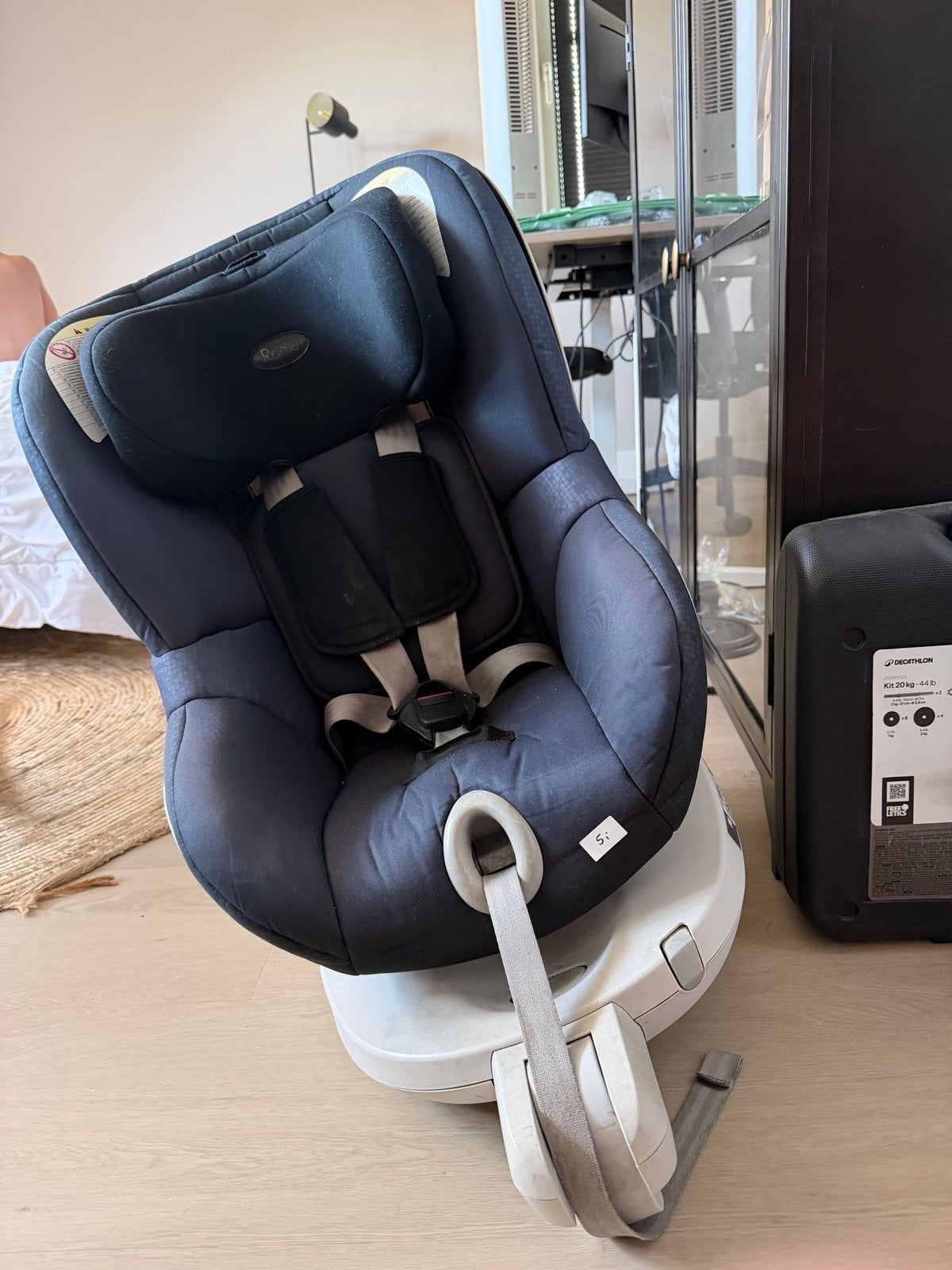 Britax Römer Dualfix Autostoel 360 graden draaibaar Isofix, Ophalen, Romer, Gebruikt, Verstelbare rugleuning