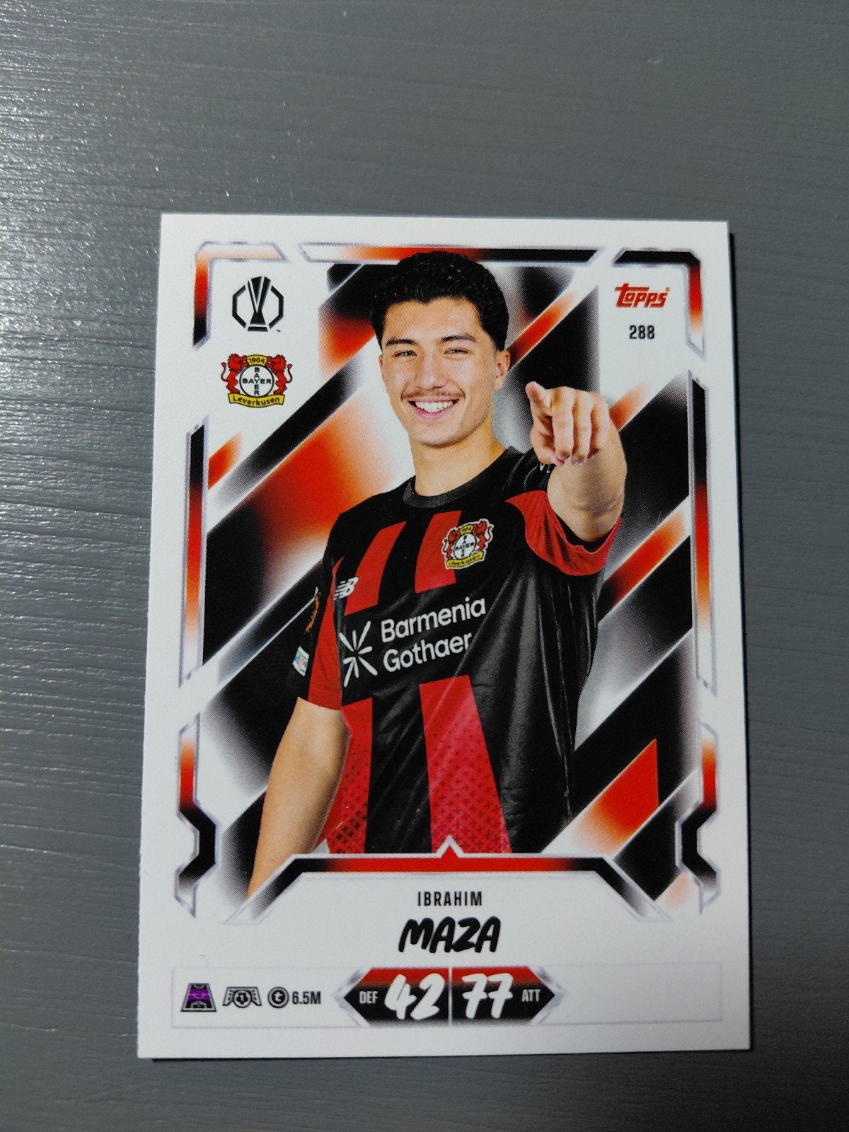 ibrahim maza (leverkussen) topps match attax 2027, Ophalen of Verzenden, Nieuw, Buitenlandse clubs, Spelerskaart