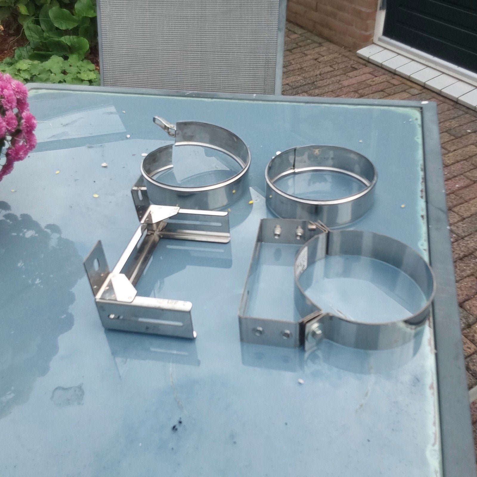 Kachelpijp onderdelen voor buitenmaat 150mm, Ophalen of Verzenden