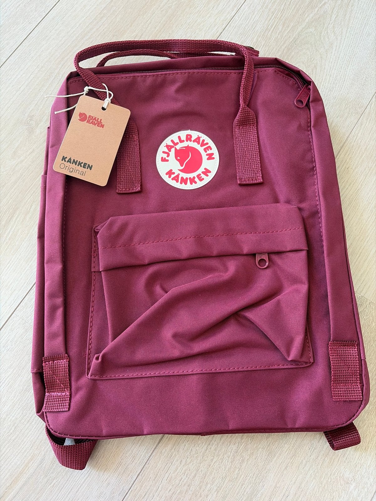 Nieuwe Fjallraven Kanken rugzak met label - Wijnrood, Overige merken, Verzenden, 25 tot 40 cm, Nieuw