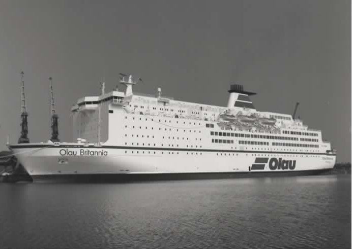 Schepen Olau Brittania, 1960 tot 1980, Verzenden, Foto, Nieuw