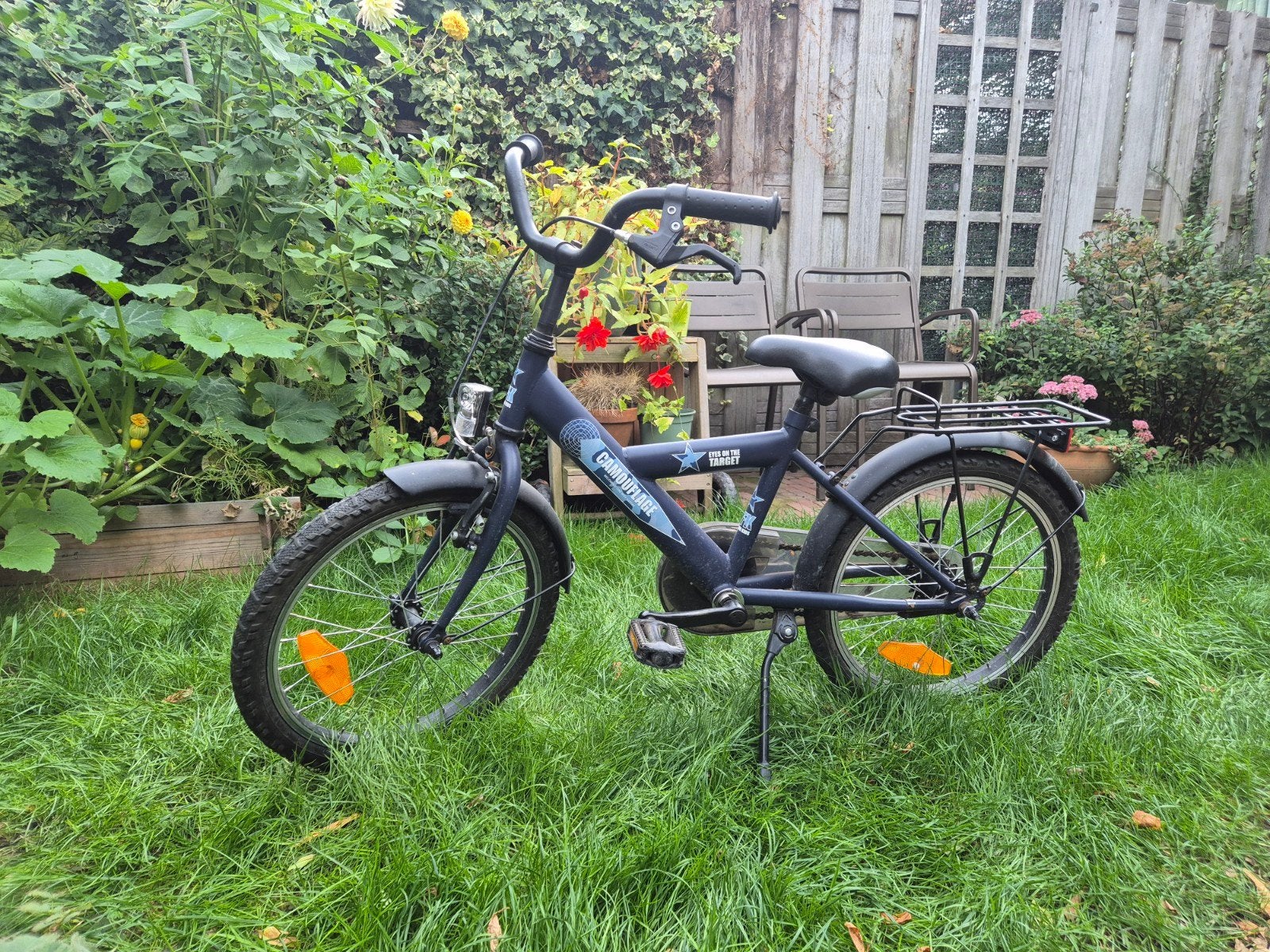 Kinderfiets - Blauw met sterren, Ophalen, Gebruikt, Onbekend, Terugtraprem